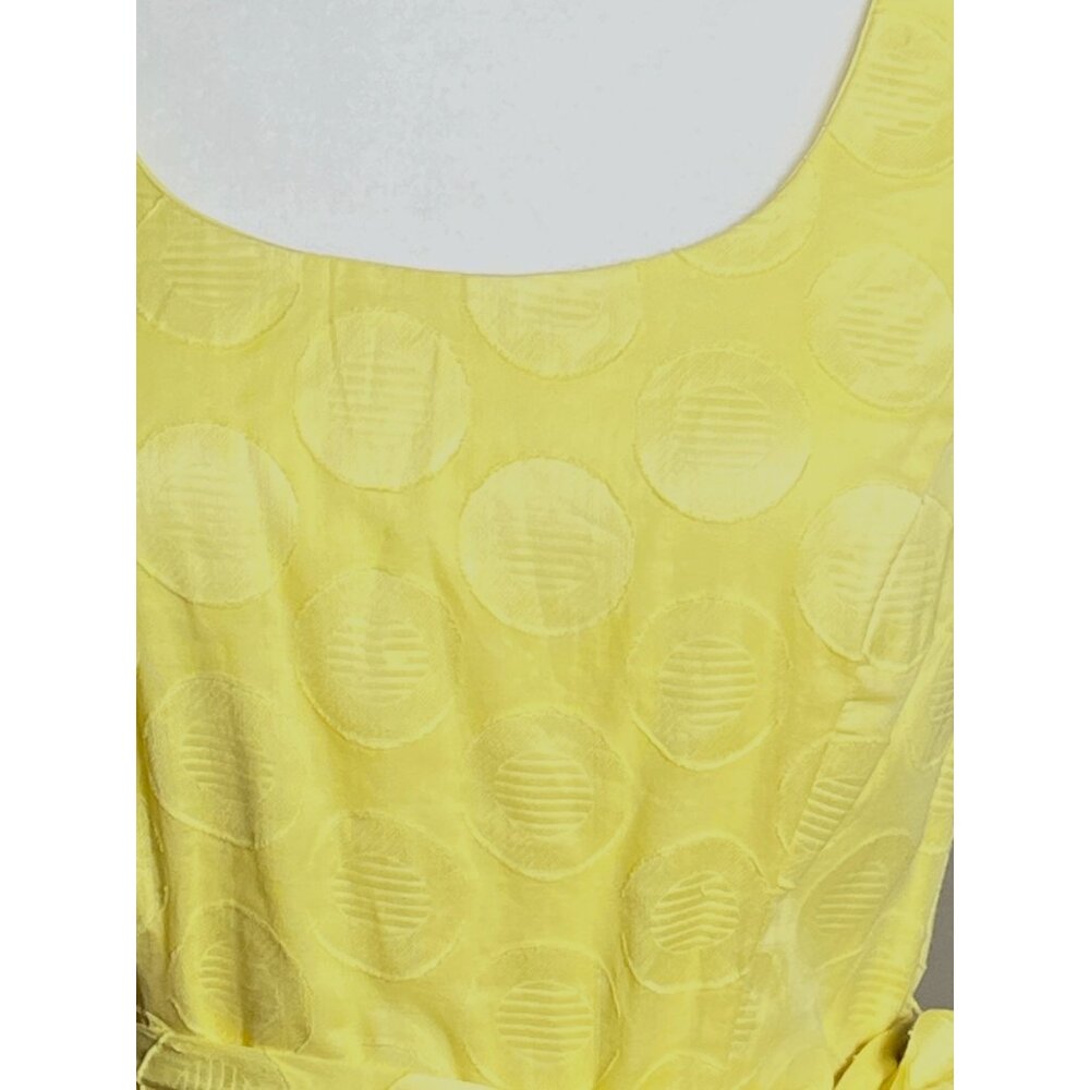 Retro Dress Yellow Fit Flare 50s Midi Full Skirt Nostalgia Party Wedding Women 4 - Picture 13 of 13